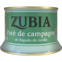 Paté de campagne ZUBIA, lata 135 g