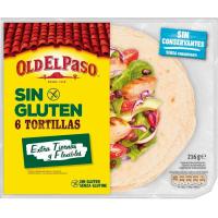 Tortilla sin gluten OLD EL PASO, paquete 216 g