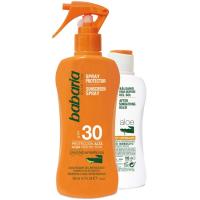 Solar aloe SPF30 + Aftersun BABARIA, pack 300 ml