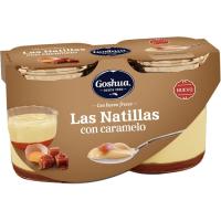 Natillas con caramelo GOSHUA, pack 2x115 g