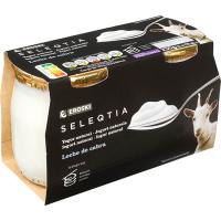 Yogur natural de leche de cabra Eroski SELEQTIA, pack 2x115 g