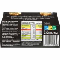 Yogur natural de leche de cabra Eroski SELEQTIA, pack 2x115 g