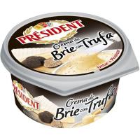 Queso crema brie de trufa PRESIDENT, tarrina 105 g