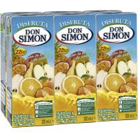 DON SIMÓN bitamina anitzeko nektarra azukrerik gabe, sorta 6x20 cl