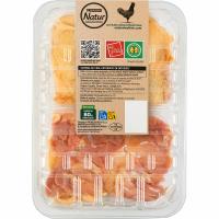 Muslo deshuesado de pollo con piel EROSKI NATUR, bandeja aprox. 450 g