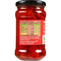 Pimiento del piquillo entero picante EROSKI, frasco 225 g