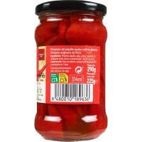 Pimiento del piquillo entero picante EROSKI, frasco 225 g