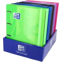 Carpeta archivadora 4 anillas 30mm A4 con recambio, colores surtidos OXFORD, 1 ud