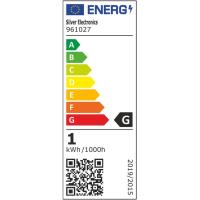 Bombilla Led esférica roja E27 1W IP44 SILVER ELECTRONICS, 1 ud
