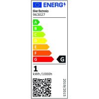 Bombilla Led esférica azul E27 1W IP44 SILVER ELECTRONICS, 1 ud