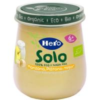 Tarrito ecológico de manzana, plátano y yogur HERO, tarro 120 g