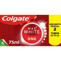 Dentífrico COLGATE Max White One, pack 2x75 ml