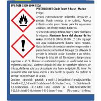 Ambientador mini spray marine GLADE UN TOQUE, recambio 3 uds