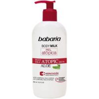 Loción corporal piel atópica BABARIA, dosificador 400 ml