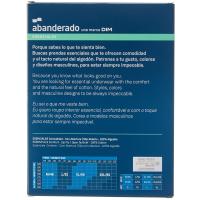 Slip de hombre abierto, algodón, marino ABANDERADO, talla T48