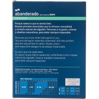 Slip de hombre abierto, algodón, marino ABANDERADO, talla T52