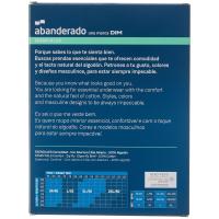 Slip de hombre abierto, algodón, marino ABANDERADO, talla T56