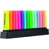Marcador fluorescente, colores: 9 fluor, 6 Pastel Boss STABILO, Pack 15uds