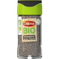 Pimienta negra molida bio DUCROS, frasco 43 g
