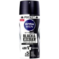 NIVEA B&W Original gizonentzako desodorante ikusezina, espraia 100 ml