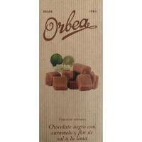 Chocolate con caramelo-sal ORBEA, tableta 125 g