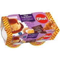 Flan de huevo sin lactosa Gourmand&Vegetal DHUL, pack 4x110 g
