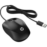 Ratón óptico con cable negro, 4QM14AA 1000 HP