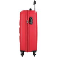 Trolley cabina Flex rojo, ABS, 4 ruedas, cierre combinación ROLL ROAD, 40x55x20cm