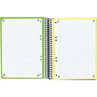 Cuaderno de espiral European A5, cuadrícula 5x5, microperforado, tapa extradura ¿Cuál te llegará? 100430568 OXFORD, 120 hojas