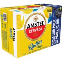 Cerveza 0,0 Radler AMSTEL, pack lata 12x33 cl