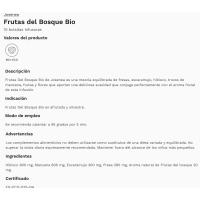 Infusión de frutas del bosque JOSENEA, caja 20 g