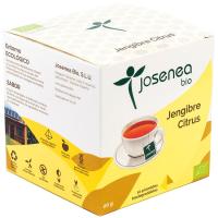 Infusión jengibre citrus JOSENEA, caja 20 g
