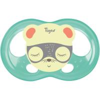 Chupete fisiológico silicona especial noche Soft Touch +6meses TIGEX, 2uds