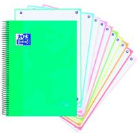 Cuaderno de espiral A4 Europeanbook10, cuadrícula 5x5, microperforado, tapa extradura ¿Cuál te llegará? 400118931 OXFORD, 150 hojas