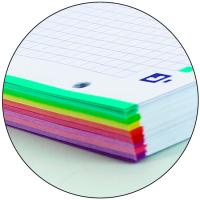 Cuaderno de espiral A4 Black N'Colors 8, cuadrícula 5x5, microperforado, tapa de plástico ¿Cuál te llegará? 400109042 OXFORD, 160 hojas