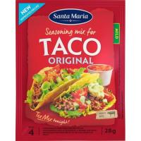 Sazonador organic para taco SANTA MARIA, sobre 28 g