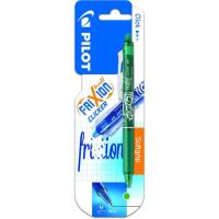 Bolígrafo borrable retráctil tinta verde Fixion Clicker PILOT, 1 ud