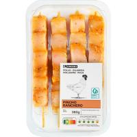 Pincho de pollo adobado ranchero EROSKI, bandeja 360 g