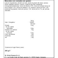 Fette biscottate cereali sin gluten SCHAR, paquete 260 g