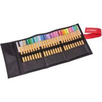 Rotuladores de colores surtidos, estuche enrollable Pen 88 Rollerset, Pack 25uds
