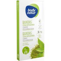 Bandas corporales piel normal té matcha BODY NATUR, caja 16 uds.