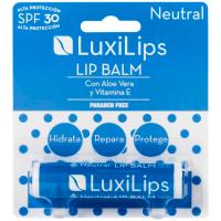 Stick labial neutro SPF 30 sin parabenos LUXILIPS, pack 1 ud