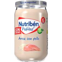Potito de pollo con arroz NUTRIBEN, tarro 235 g