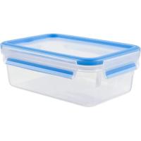 Hermético de plástico rectangular, apto microondas MasterSeal TEFAL , 1 litro