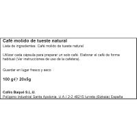 Café Varanassi compatible Nespresso BAQUÉ, caja 20 uds