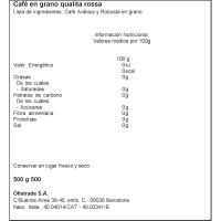 Café en grano natural Qualitá Rossa LAVAZZA, paquete 500 g