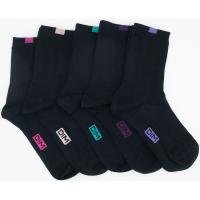 Calcetín mujer, de vestir básico, color negro, talla única DIM, 5 pares