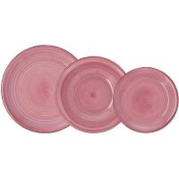 Vajilla de gres de 18 piezas PEONI VITA, llanos 27cm, hondos 23cm, postre 19cm