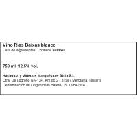 FAUSTINO RIVERO Albariño ardoa Rias Baixas JD, botila 75 cl