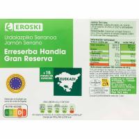 EROSKI Euskadiko erreserba handiko urdaiazpikoa, moztuta, gutxieneko erosketa 100 g
